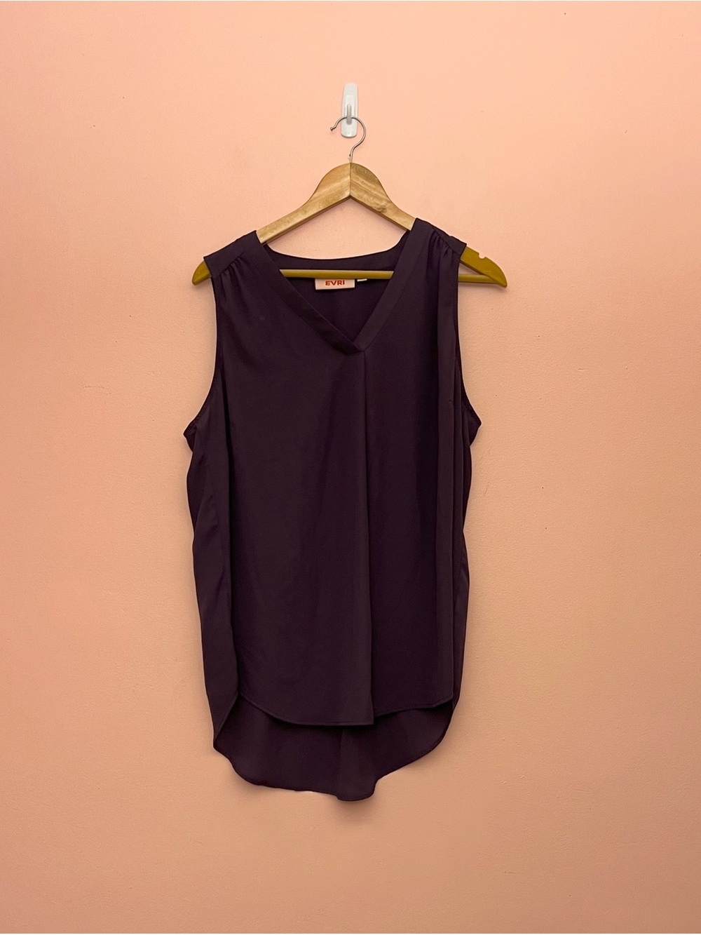Evri Purple Lightweight Sleeveless Tank Top Blouse 0X